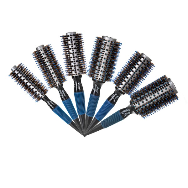 Kit Escova para cabelo Roger Blue c/ 6 unidades
