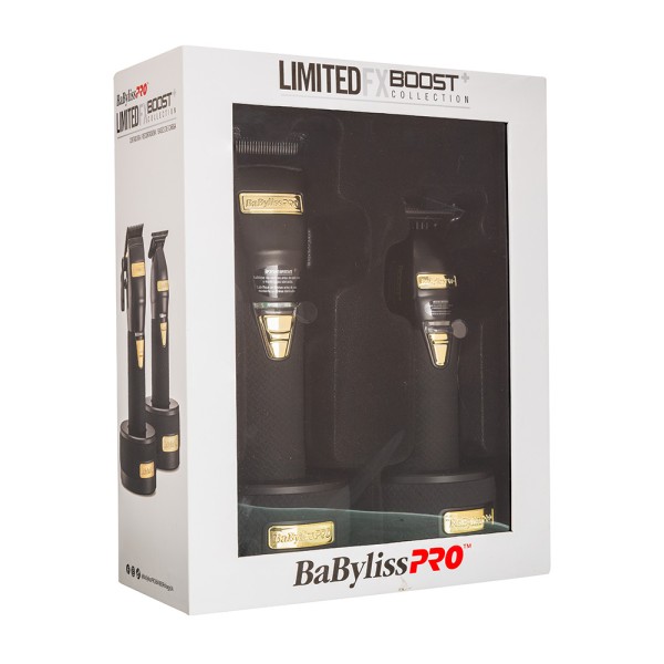 Combo Maquinas BabylissPro Limitedfx Boost+ Black Bivolt