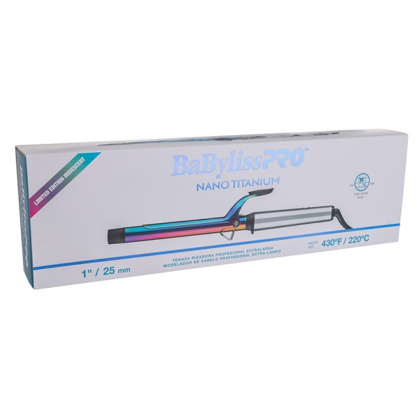 Modelador Multicolor Nano Titanium BabylissPro Longo 25mm Modelador Multicolor Nano Titanium BabylissPro Longo 25mm