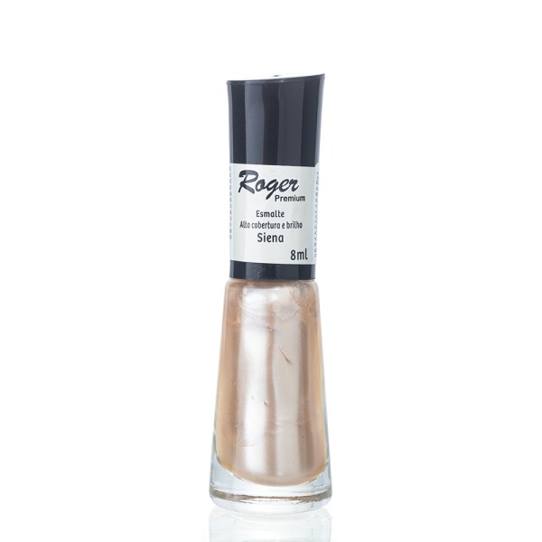 Esmalte Roger Premium 8ml Alta Cobertura e Brilho Siena