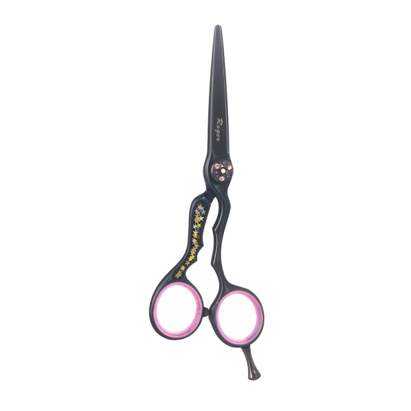 TESOURA ROGER DDT 24255 TBM PRETA / ESTRELA  TAMANHO 5.5 FN
