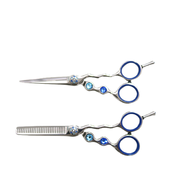 Kit com 2 Tesouras Roger Império Blue 